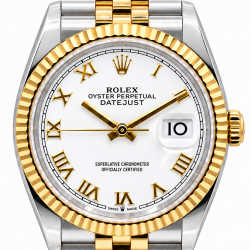 Rolex Datejust 36MM 126233 Two-Tone White Dial Watch